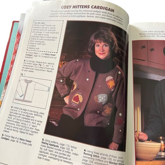 The Wonder-Under Book Of Christmas Creations Hardback Book Family Holiday Crafts - Picture 7 of 15